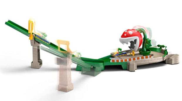 Hot Wheels Mariokart Piranha Plant Slide Track Set