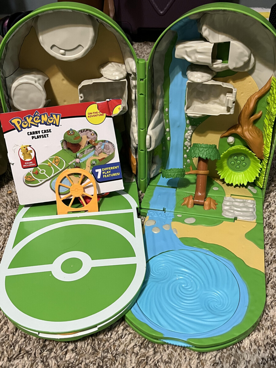Brand New Pokemon Carry Case Playset Backpack Play Set 7 different Play  Features