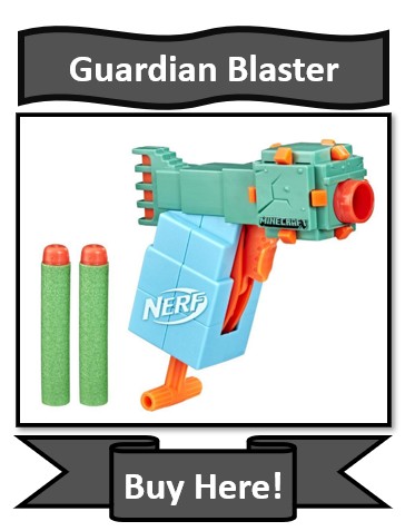 NERF MicroShots Minecraft Guardian Mini Blaster