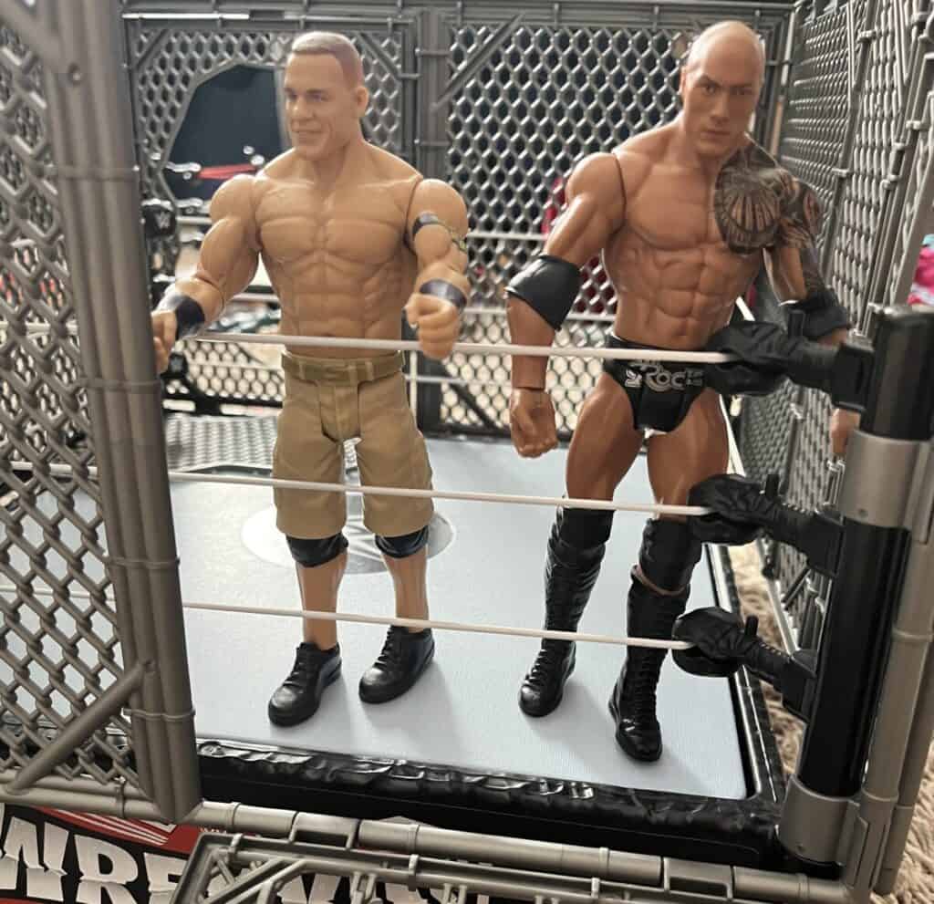 WWE Championship Showdown The Rock vs. John Cena Figure Set Original Photo