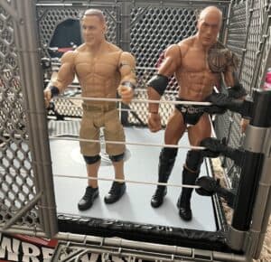 WWE Championship Showdown Figure Set John Cena vs. the Rock Original Photo