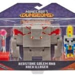 Minecraft Dungeons Redstone Golem & Arch Illager Figure Set